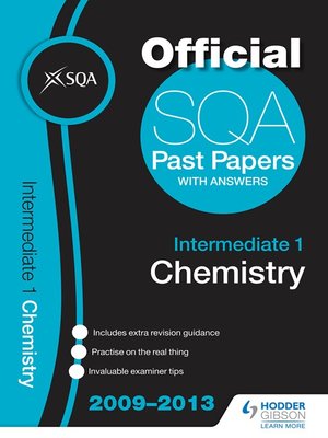 cover image of SQA Past Papers 2013 Intermediate 1 Chemistry